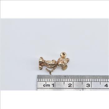 14K Walt Disney Mickey Mouse Cartoon Character Yellow Gold Charm/Pendant
