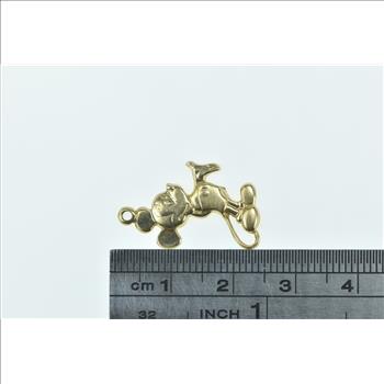 14K Walt Disney Prod Mickey Mouse Cartoon Yellow Gold Charm/Pendant