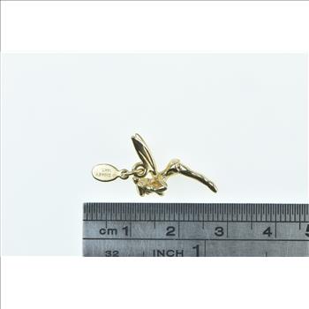 14K Walt Disney Prod Tinkerbell Pixie Character Yellow Gold Charm/Pendant