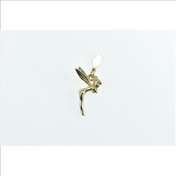 14K Walt Disney Prod Tinkerbell Pixie Character Yellow Gold Charm/Pendant