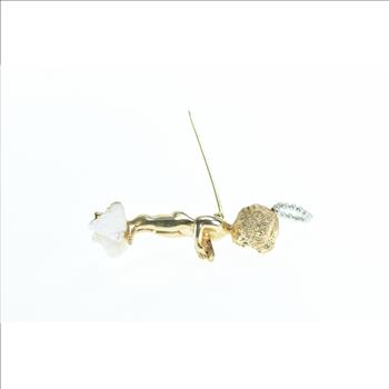 14K William Ruser Sabbath Child Cherub Yellow Gold Pin/Brooch