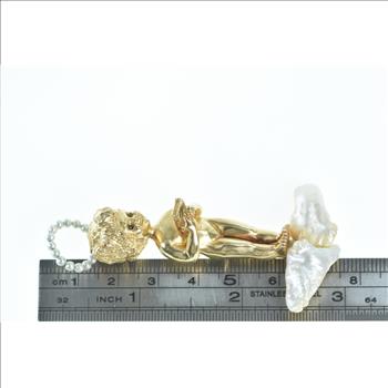 14K William Ruser Sabbath Child Cherub Yellow Gold Pin/Brooch