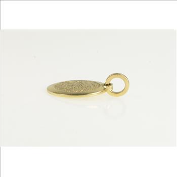 14K With You Always Fingerprint Memory Yellow Gold Charm/Pendant