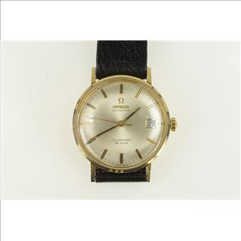 14K Yellow Gold Omega Seamaster DeVille Auto Vintage Watch - Men's