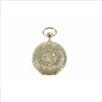 1885 M W Monogram Diamond Elgin Watch Pocket Watch
