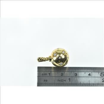 18K 0.20 Ctw David Yurman Solari Diamond Yellow Gold Pendant