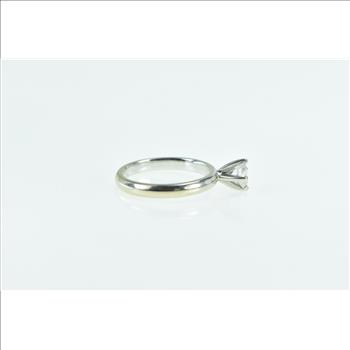 18K 0.45 Ct Tiffany & Co. Diamond Engagement White Gold Ring, Size 6