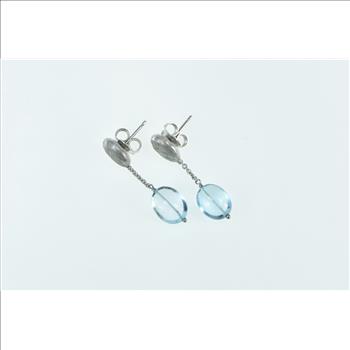 18K 18K Marco Bicego Jaipur Blue Topaz White Gold Earrings