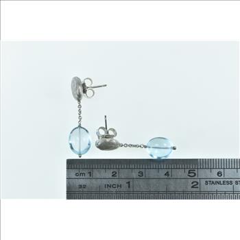 18K 18K Marco Bicego Jaipur Blue Topaz White Gold Earrings