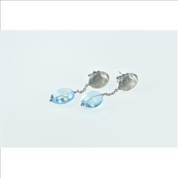 18K 18K Marco Bicego Jaipur Blue Topaz White Gold Earrings