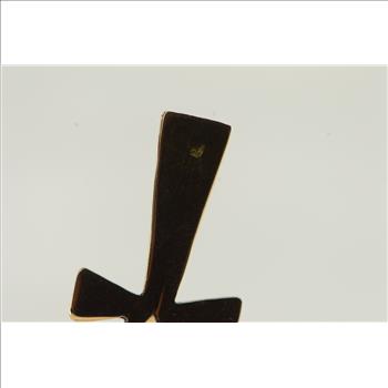 18K Ankh Egyptian African Life Symbol Yellow Gold Pendant