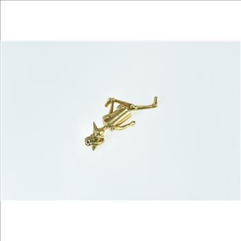 18K Articulated Puppet Pinocchio Marionette Yellow Gold Charm/Pendant