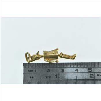 18K Articulated Puppet Pinocchio Marionette Yellow Gold Charm/Pendant