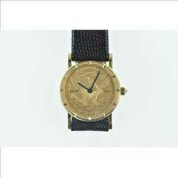 18K Corum 1901-S Half Eagle $5 Gold Coin Watch - Men's