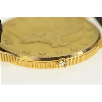 18k Corum Gold $20 Double Eagle Coin Watch - Men's