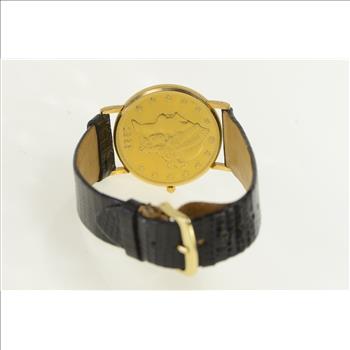 18k Corum Gold $20 Double Eagle Coin Watch - Men's