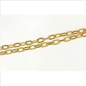 18K David Yurman Madison Paperclip Chain Yellow Gold Necklace 17.75