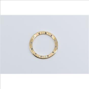 18K Diamond Inset Rolex Bezel Yellow Gold