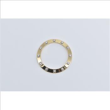18K Diamond Inset Rolex Bezel Yellow Gold