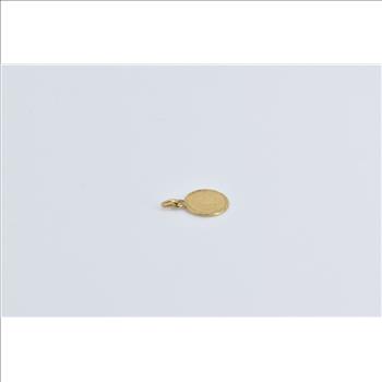 18K Eagle Face Tribute Coin Fashion Yellow Gold Charm/Pendant