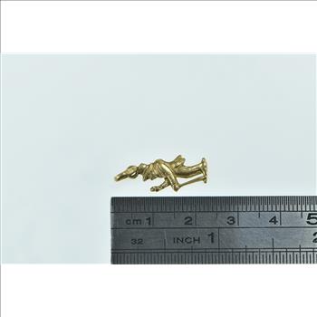 18K Ebenezer Scrooge Miser Dickens Character Yellow Gold Charm/Pendant