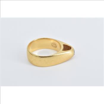 18K Georg Jensen Diamond Cathedral Engagement Yellow Gold Ring, Size 5.5