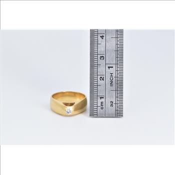 18K Georg Jensen Diamond Cathedral Engagement Yellow Gold Ring, Size 5.5