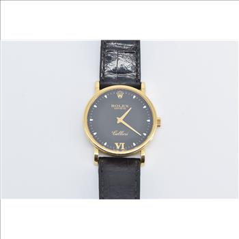 18k Gold Rolex Cellini 32mm Ref 5115 Watch - Men's