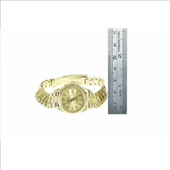 18k Gold Rolex Datejust 26mm 6927 Bark Bezel 1980's Watch - Women's