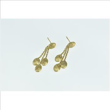 18K Marco Bicego Jaipur Charm Drop Dangle Yellow Gold Earrings