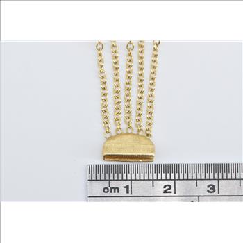 18K Marco Bicego Jaipur Layered Chain Designer Yellow Gold Bracelet 6.75