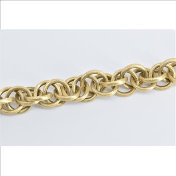 18K Marco Bicego Jaipur Ornate Chain Yellow Gold Bracelet 7.25