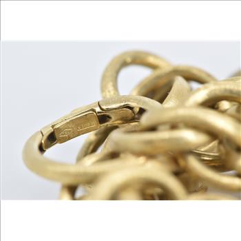 18K Marco Bicego Jaipur Ornate Chain Yellow Gold Bracelet 7.25