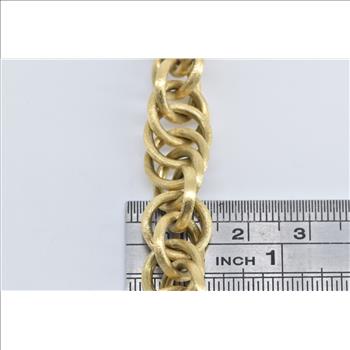 18K Marco Bicego Jaipur Ornate Chain Yellow Gold Bracelet 7.25