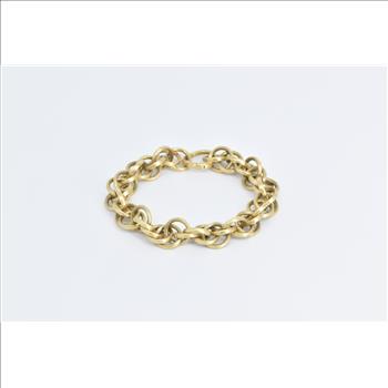 18K Marco Bicego Jaipur Ornate Chain Yellow Gold Bracelet 7.25