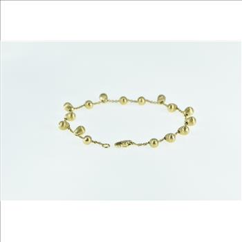 18K Marco Bicego Jaipur Tear Drop Pebble Chain Yellow Gold Bracelet 6.5