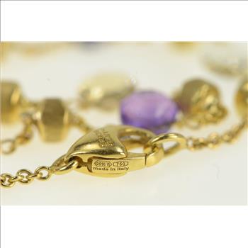 18K Marco Bicego Paradise Designer Chain Yellow Gold Bracelet 6.5