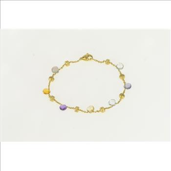 18K Marco Bicego Paradise Designer Chain Yellow Gold Bracelet 6.5