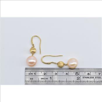 18K Marco Bicego Pearl Africa Collection Dangle Yellow Gold Earrings