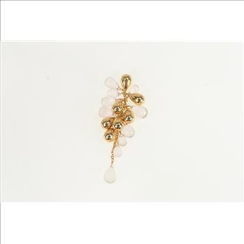 18K Marco Bicego Rose Quartz Tassel Drop Yellow Gold Pendant