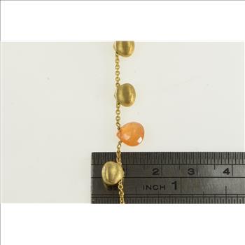 18K Marco Bicego Tear Drop Quartz Citrine Yellow Gold Bracelet 7