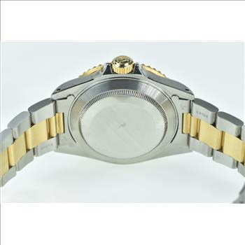 18K / SS Rolex Submariner Date 16613 Blue Bezel Dial Watch - Men's