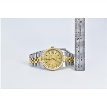 18K Stainless Rolex Datejust Model 16233 Watch - Men's