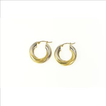 Sterling Silver Chunky Tube Hoop Earrings