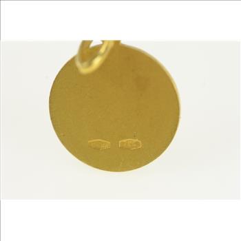 18K Virgin Mary Joseph Jesus Christian Yellow Gold Charm/Pendant
