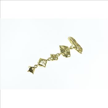 18K William Fretz Opal Moonstone Goldstone Yellow Gold Pin/Brooch