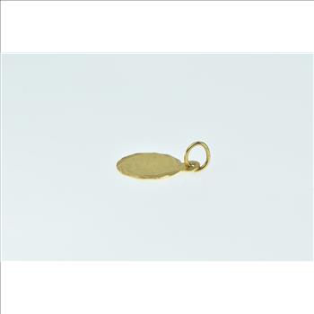 22K Round Worn Coin Saudi Arabia 1 Guinea Yellow Gold Charm/Pendant