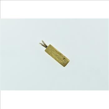 24K Vintage 24k Bar Solid Gold Ingot Yellow Gold Charm/Pendant