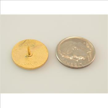 2.6g Gold Filled IRS Treasury Department Retiree Pin / Brooch Marked 1/10 10K