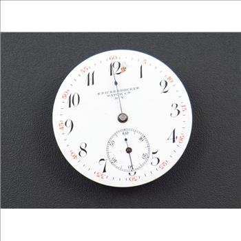 26g VINTAGE Knickerbocker Watch Co. 37.7 mm Face Pocket Watch Movement